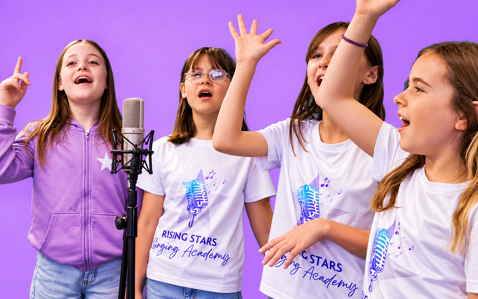 Children at Rising Stars Singing Academy
